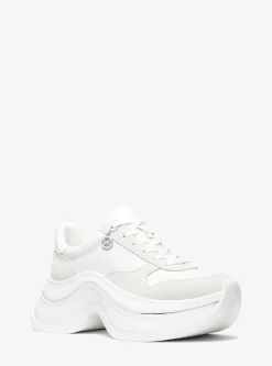 Basket Arla en cuir et daim