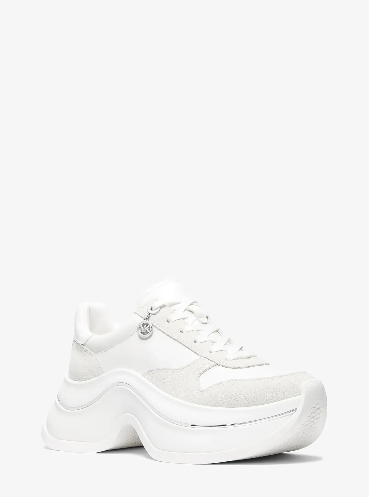 Basket Arla en cuir et daim