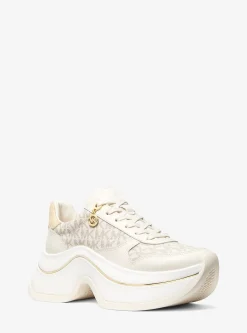 Basket Arla en cuir et daim
