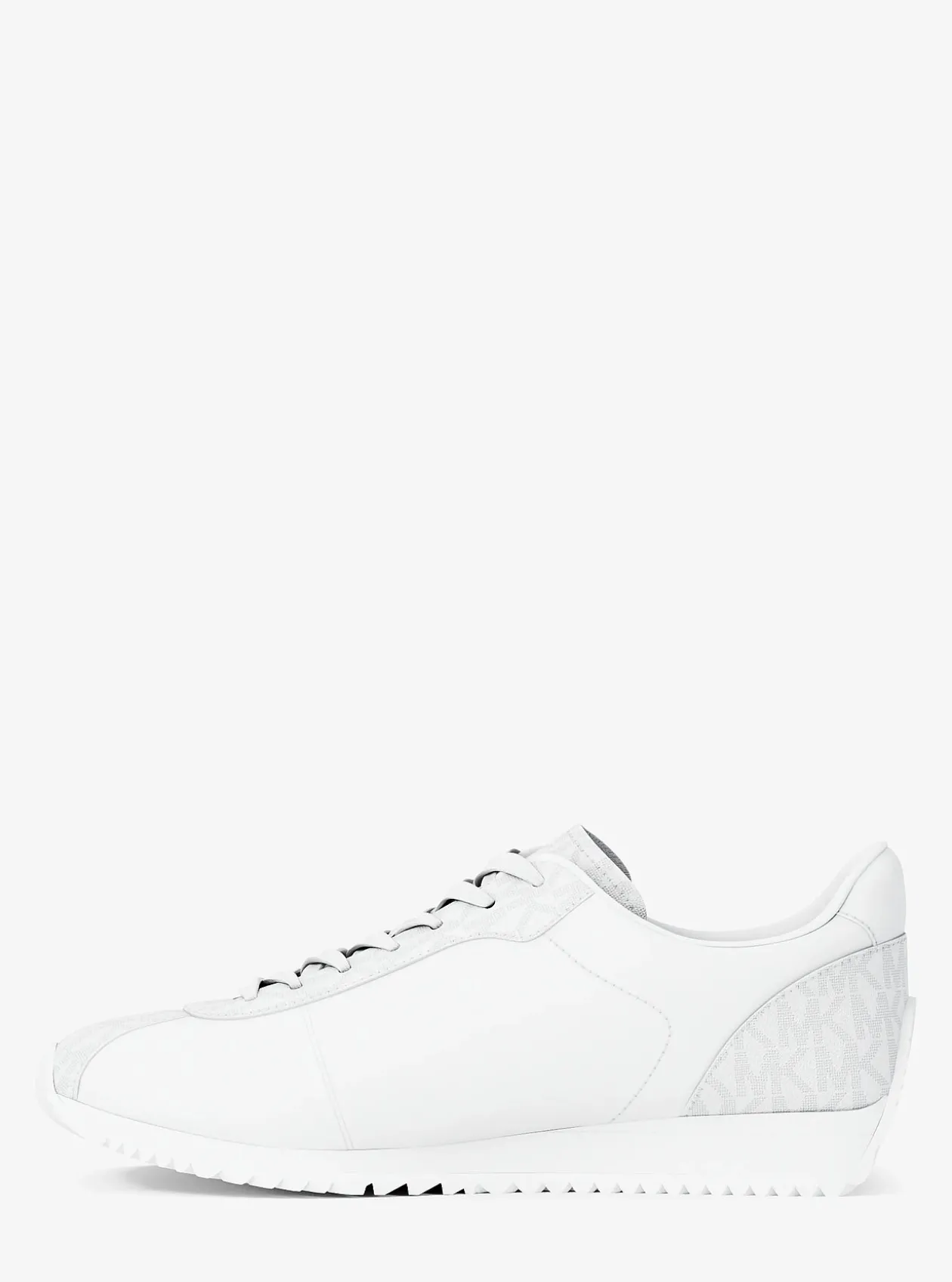 Basket Rhodes en cuir et sergé nervuré