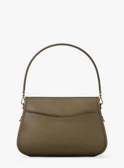 Besace convertible Holmes de taille moyenne en cuir grainé