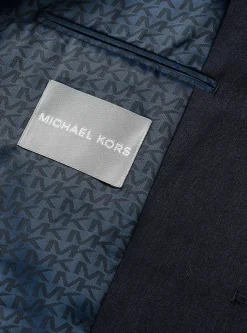 Blazer à coupe ajustée en flanelle de laine mélangée