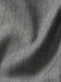 Blazer en mélange de laine extensible à rayures