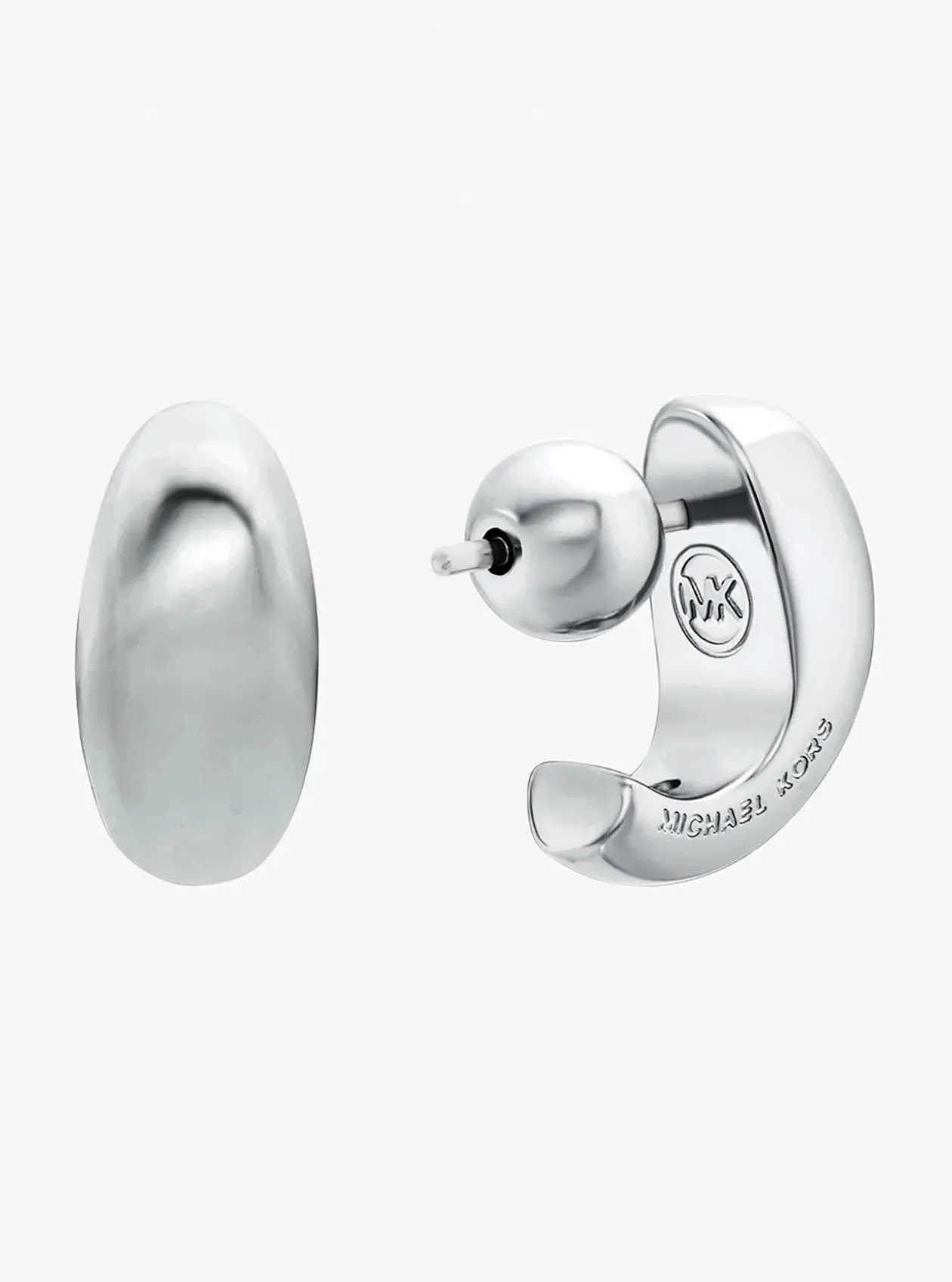 Boucles d'oreilles huggies demi-cercle