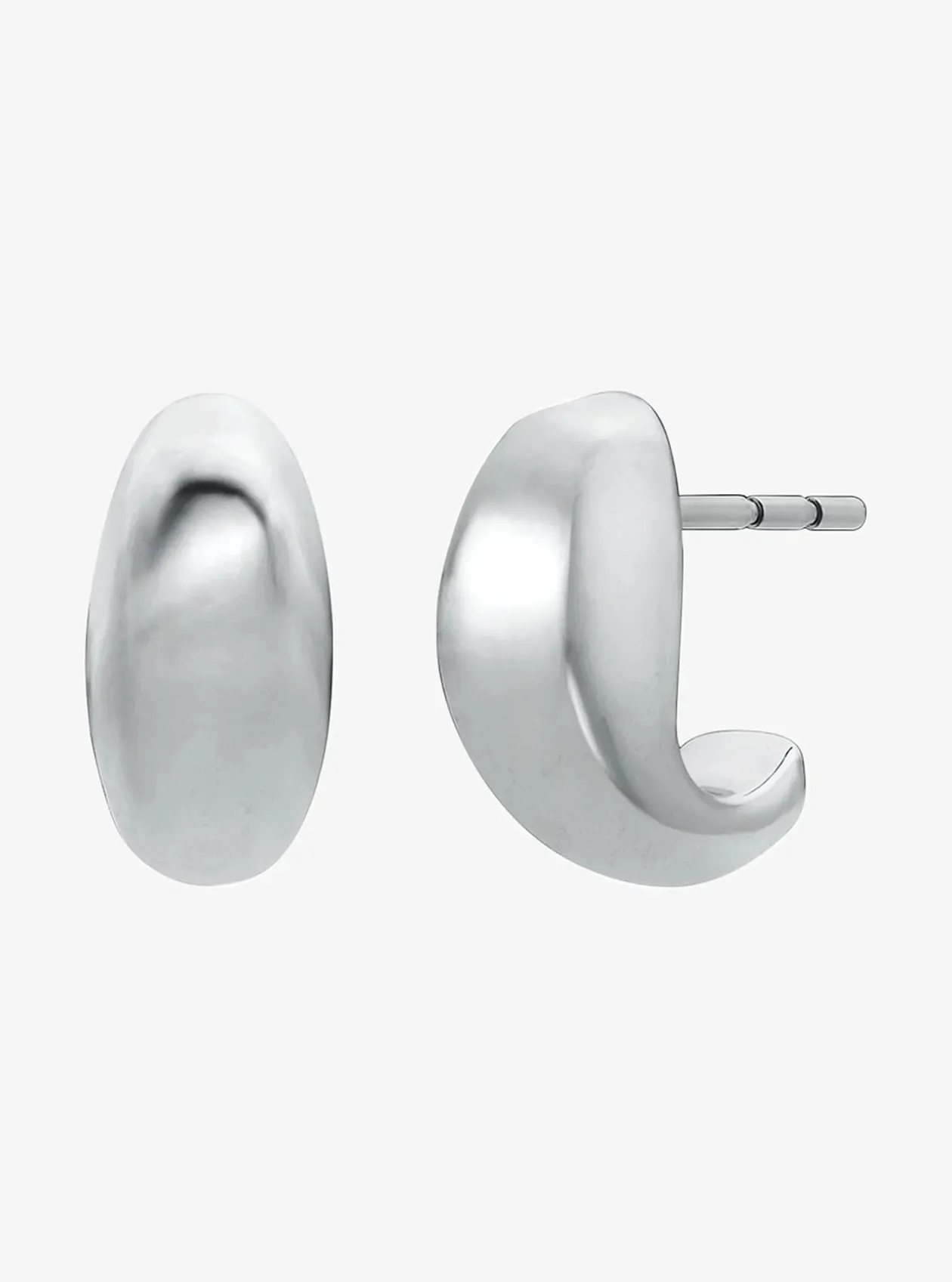 Boucles d'oreilles huggies demi-cercle