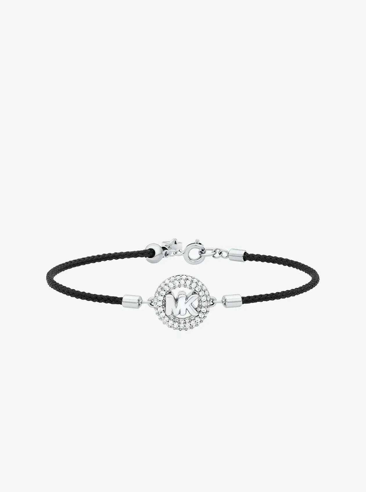 Bracelet en cordon avec logo à pierres pavées