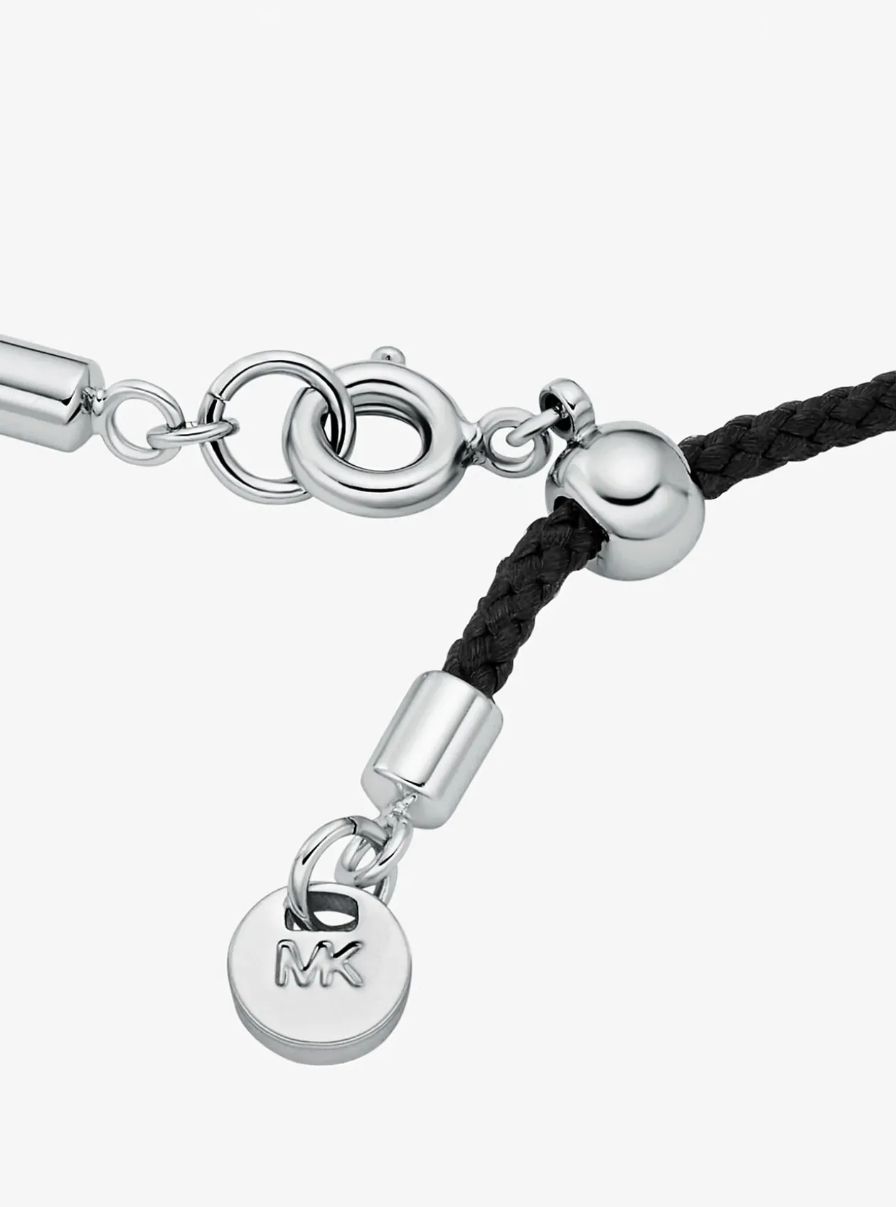 Bracelet en cordon avec logo à pierres pavées