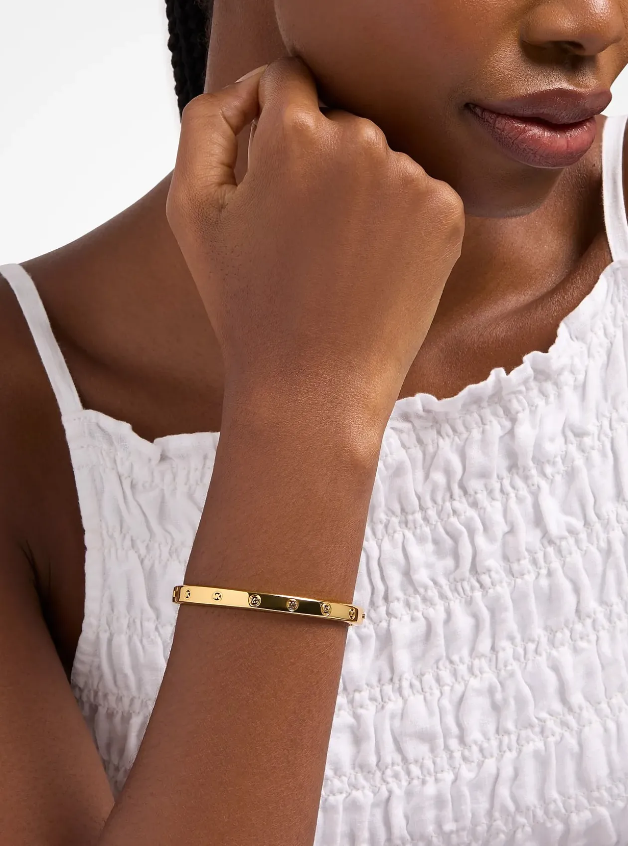 Bracelet rigide à logo