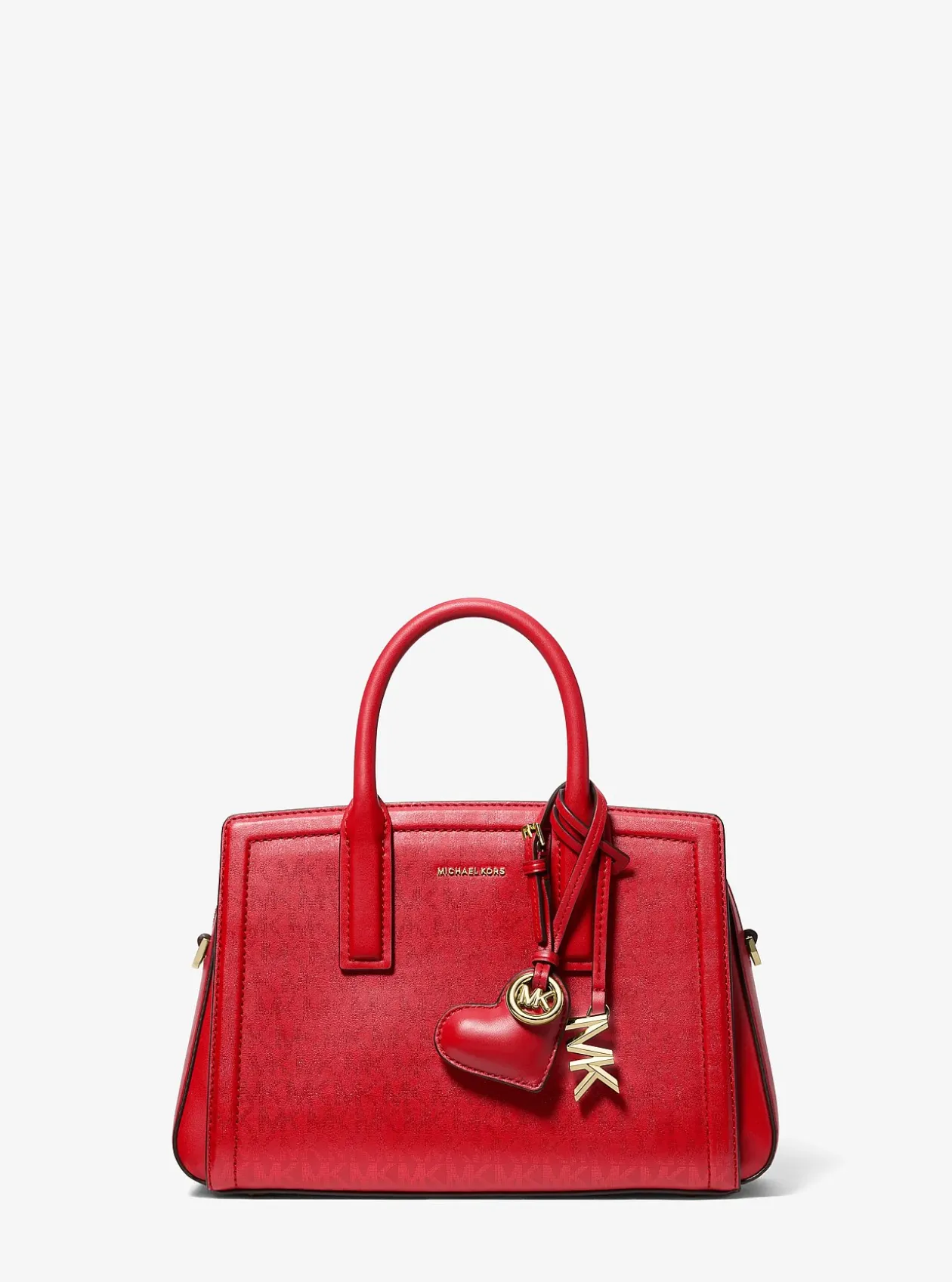 Breloque de sac cœur en cuir rembourré