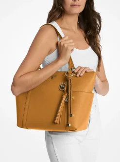 Breloque de sac dorée avec cordon