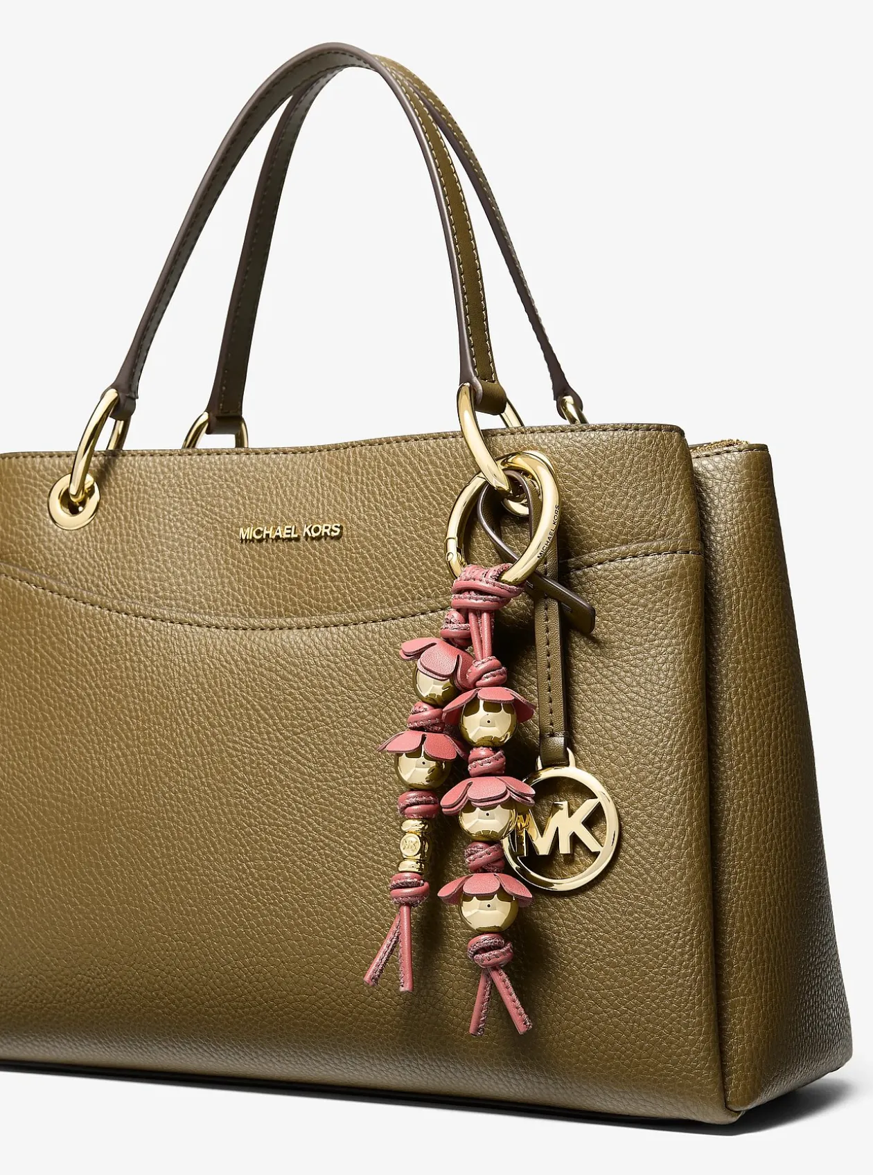 Breloque de sac florale travaillée