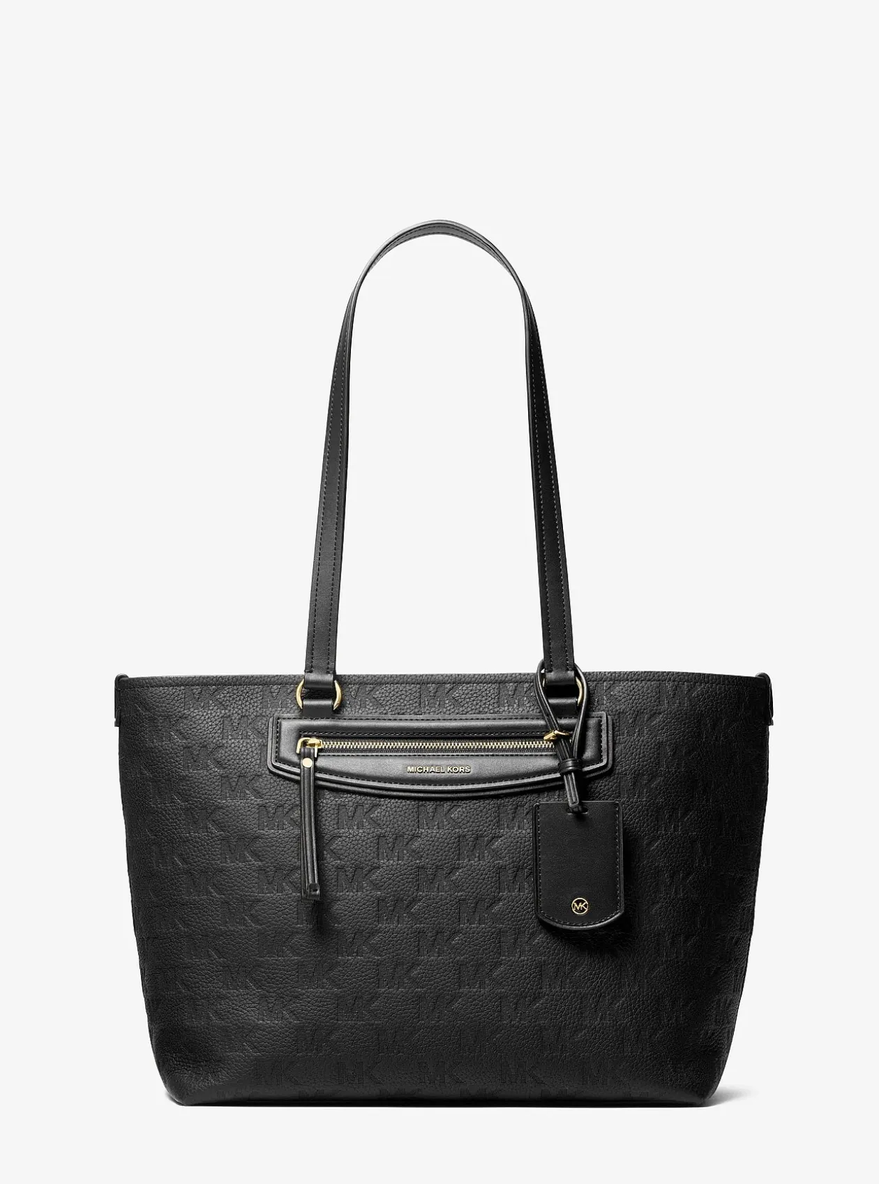 Cabas Jet Set Travel de taille moyenne en cuir à logo en relief