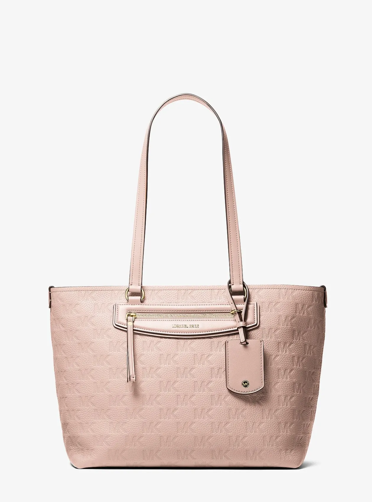 Cabas Jet Set Travel de taille moyenne en cuir à logo en relief