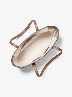 Cabas Quinn de taille moyenne en cuir à logo Signature