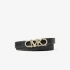 Ceinture Empire réversible en cuir et à logo Signature