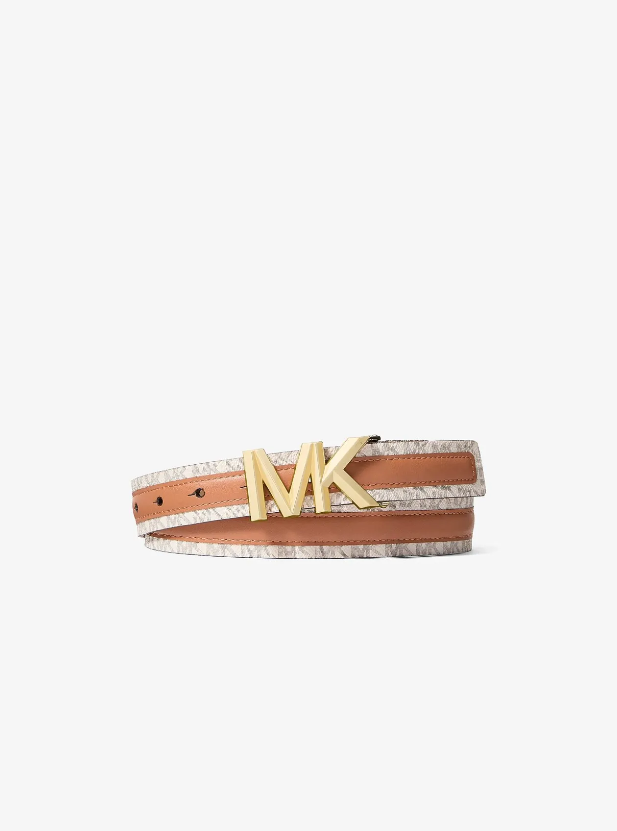 Ceinture en cuir et à logo Signature