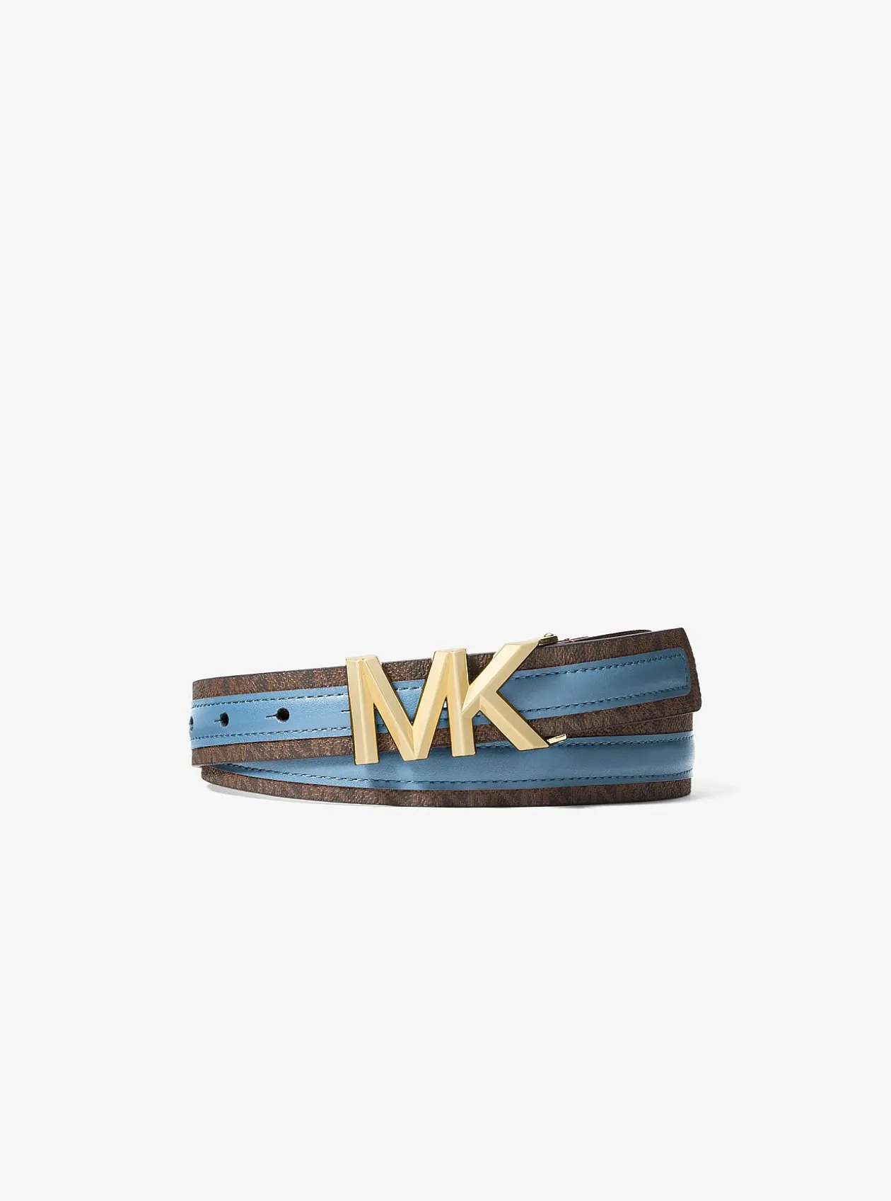 Ceinture en cuir et à logo Signature