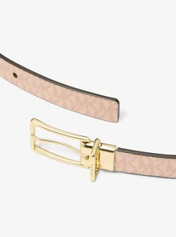 Ceinture réversible en cuir et à logo Signature