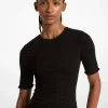 Chemise smockée en crêpe georgette