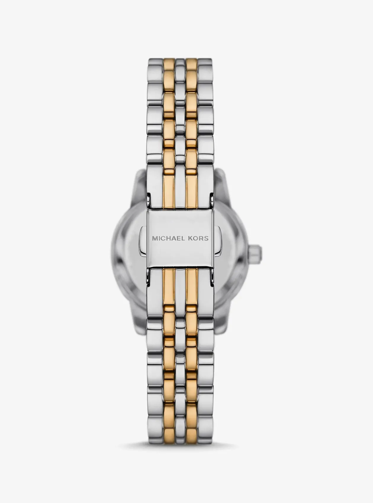 Coffret-cadeau avec montre Lexington bicolore à pierres pavées et bracelets à glissière