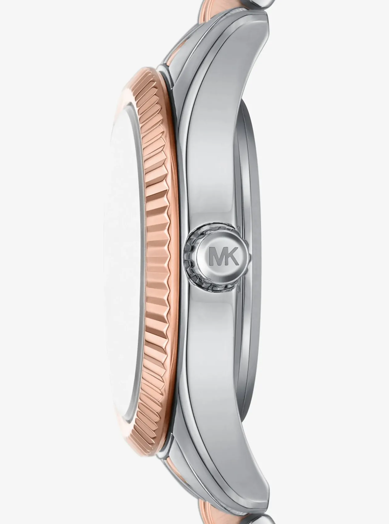 Coffret-cadeau avec montre Lexington bicolore à pierres pavées et bracelets à glissière