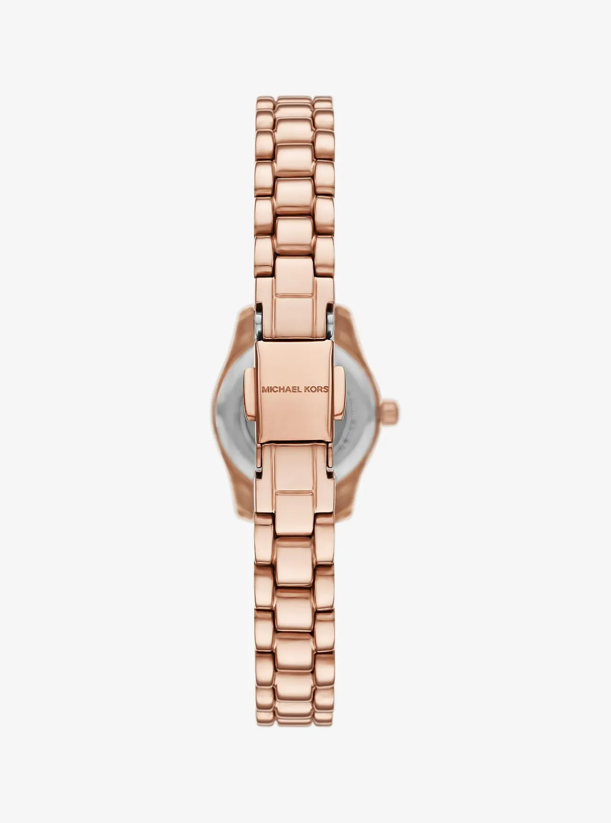 Coffret cadeau avec petite montre Lexington ton or rose à pierres pavées et bijoux