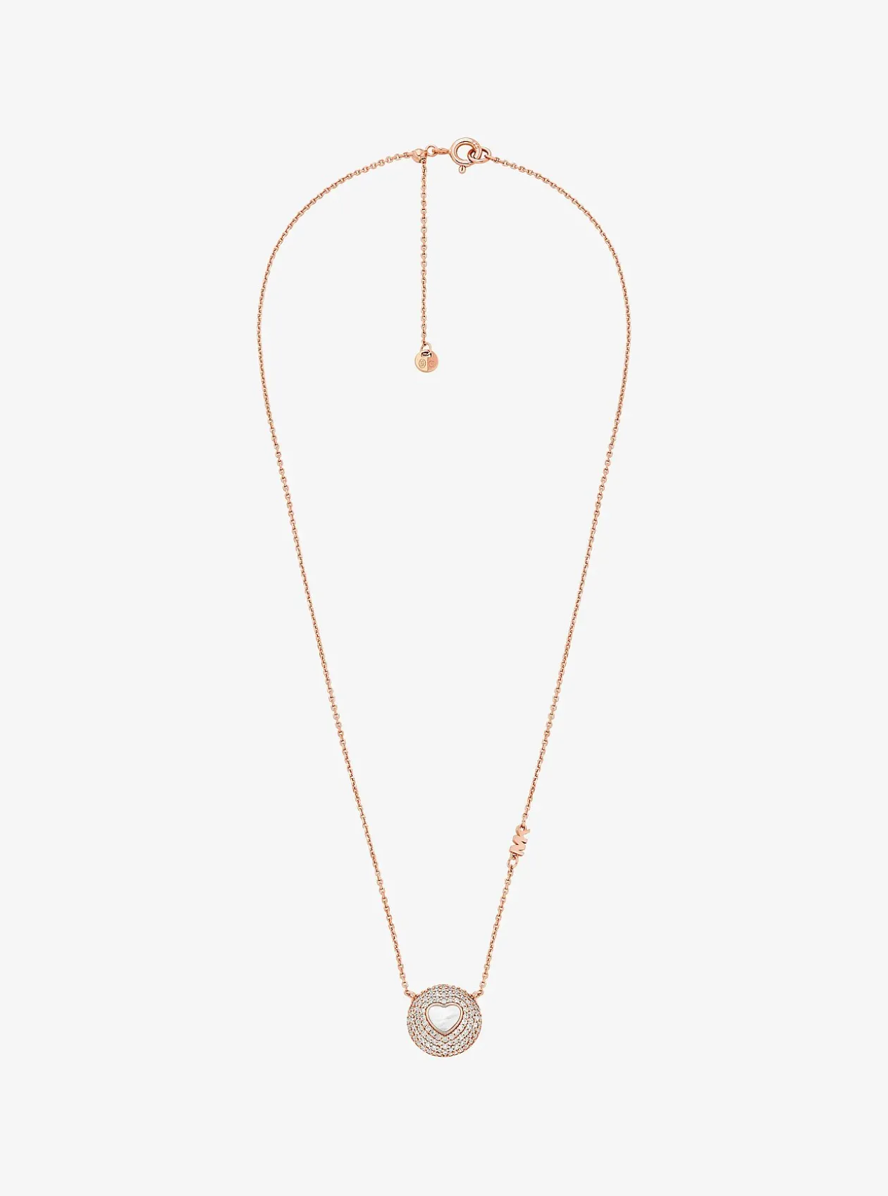 Coffret cadeau de bijoux en forme de cœur en nacre, plaqués en métal précieux et à pierres pavées