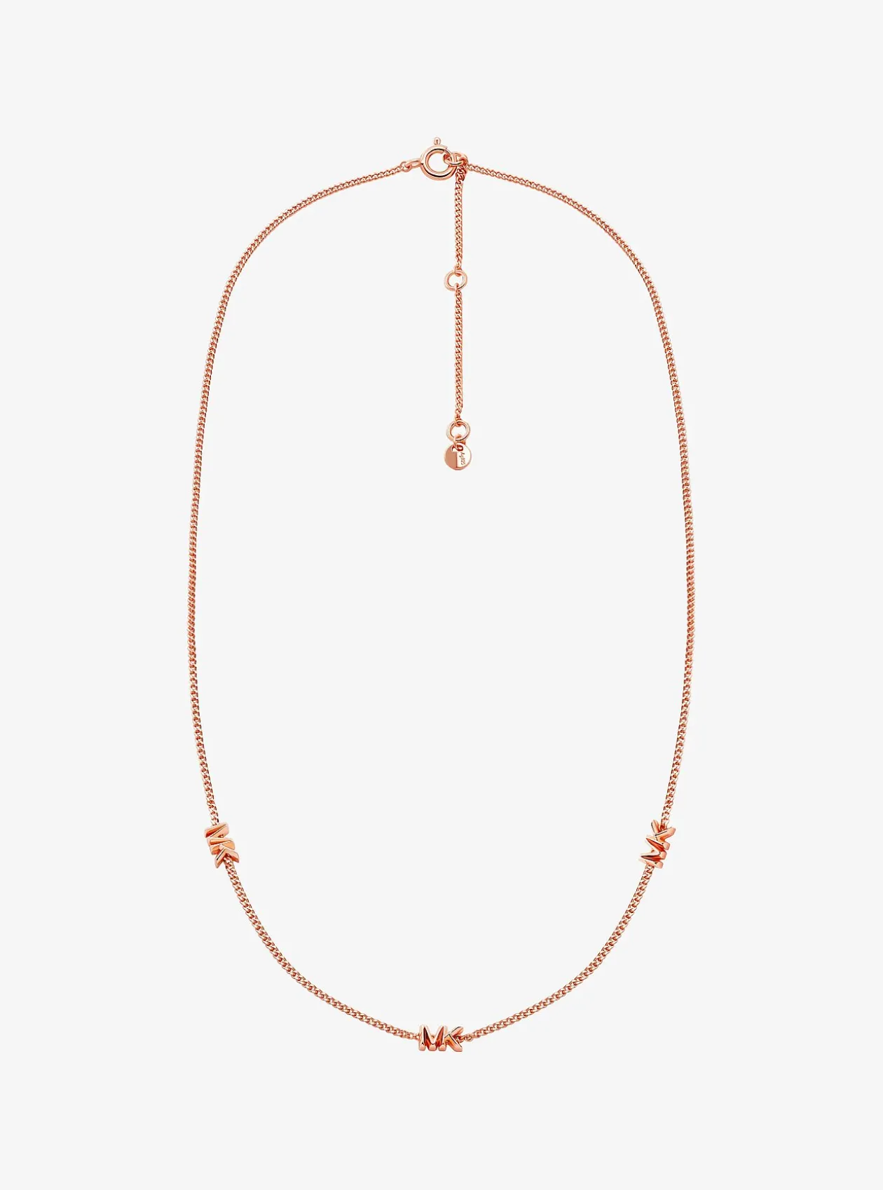 Collier à logo en argent sterling plaqué en métal précieux