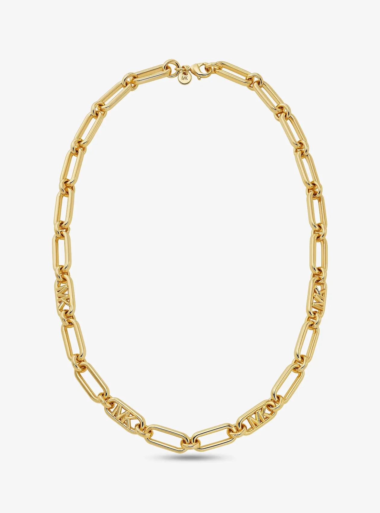 Collier à maillons en laiton plaqué en métal précieux