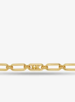 Collier à maillons en laiton plaqué en métal précieux