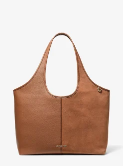 Grand cabas Henly en cuir et daim