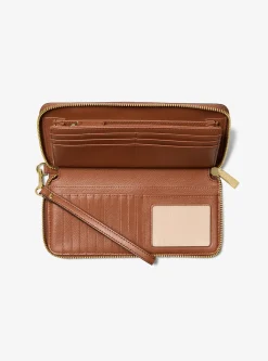 Grand portefeuille continental Jet Set Travel en cuir