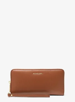 Grand portefeuille continental Jet Set Travel en cuir