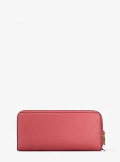 Grand portefeuille continental Jet Set Travel en cuir grainé