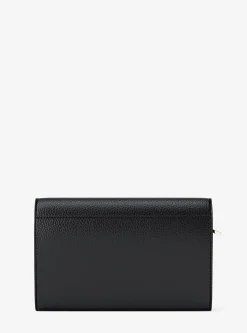 Grand portefeuille Jet Set en cuir grainé