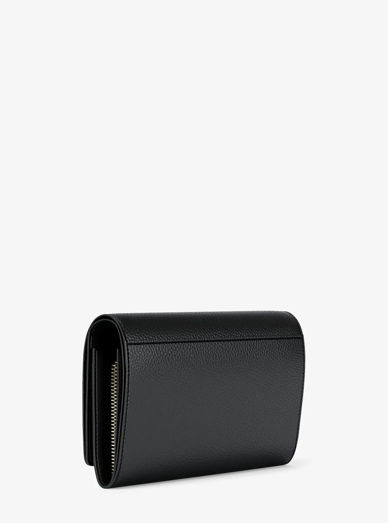 Grand portefeuille Jet Set en cuir grainé