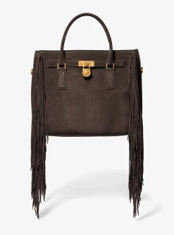 Grand sac Hamilton Moderne en daim à franges