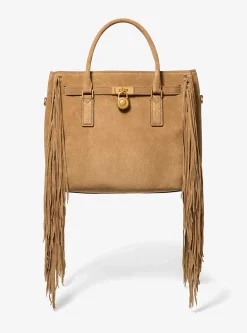 Grand sac Hamilton Moderne en daim à franges