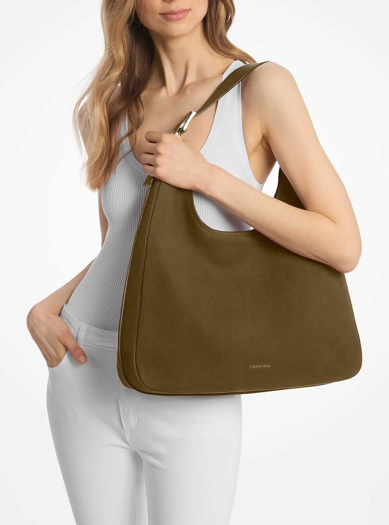 Grand sac porté épaule bohème Nolita en nubuck