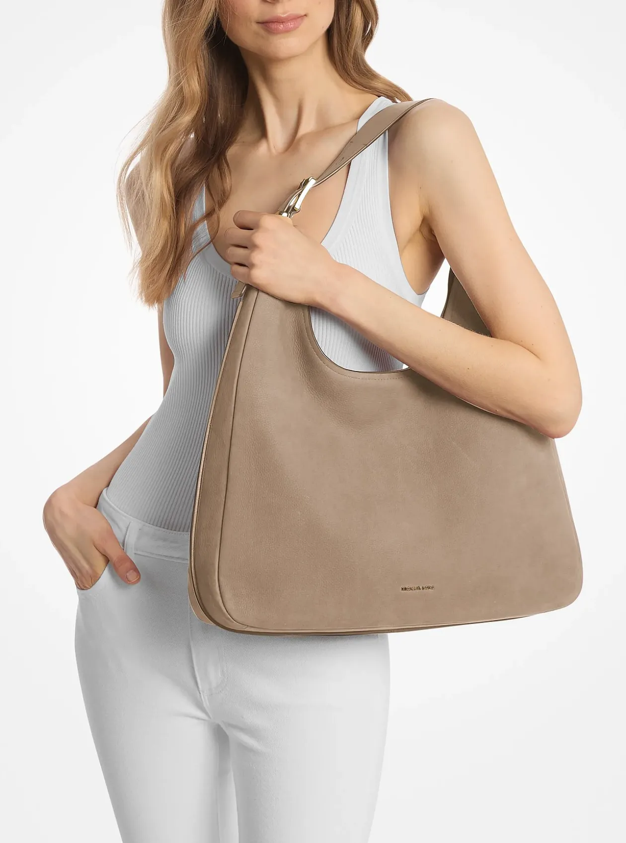 Grand sac porté épaule bohème Nolita en nubuck