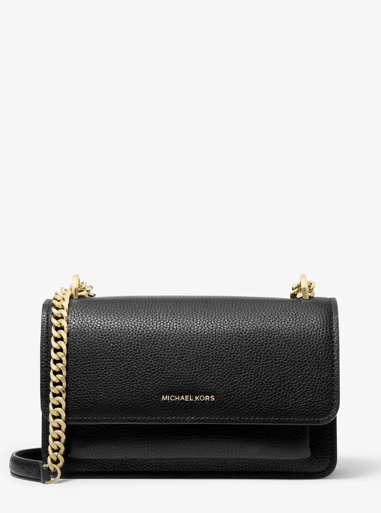 Grand sac porté épaule Claire convertible en cuir grainé