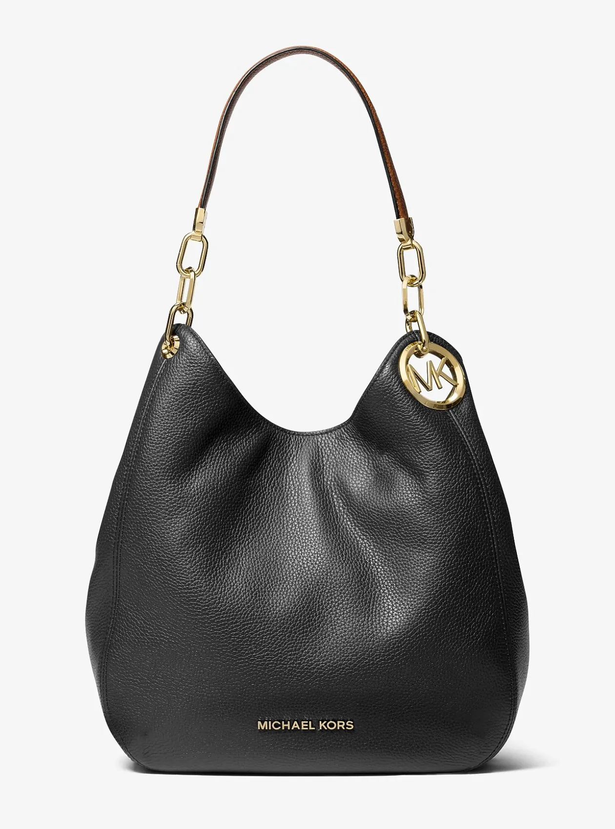 Grand sac porté épaule Lillie en cuir grainé