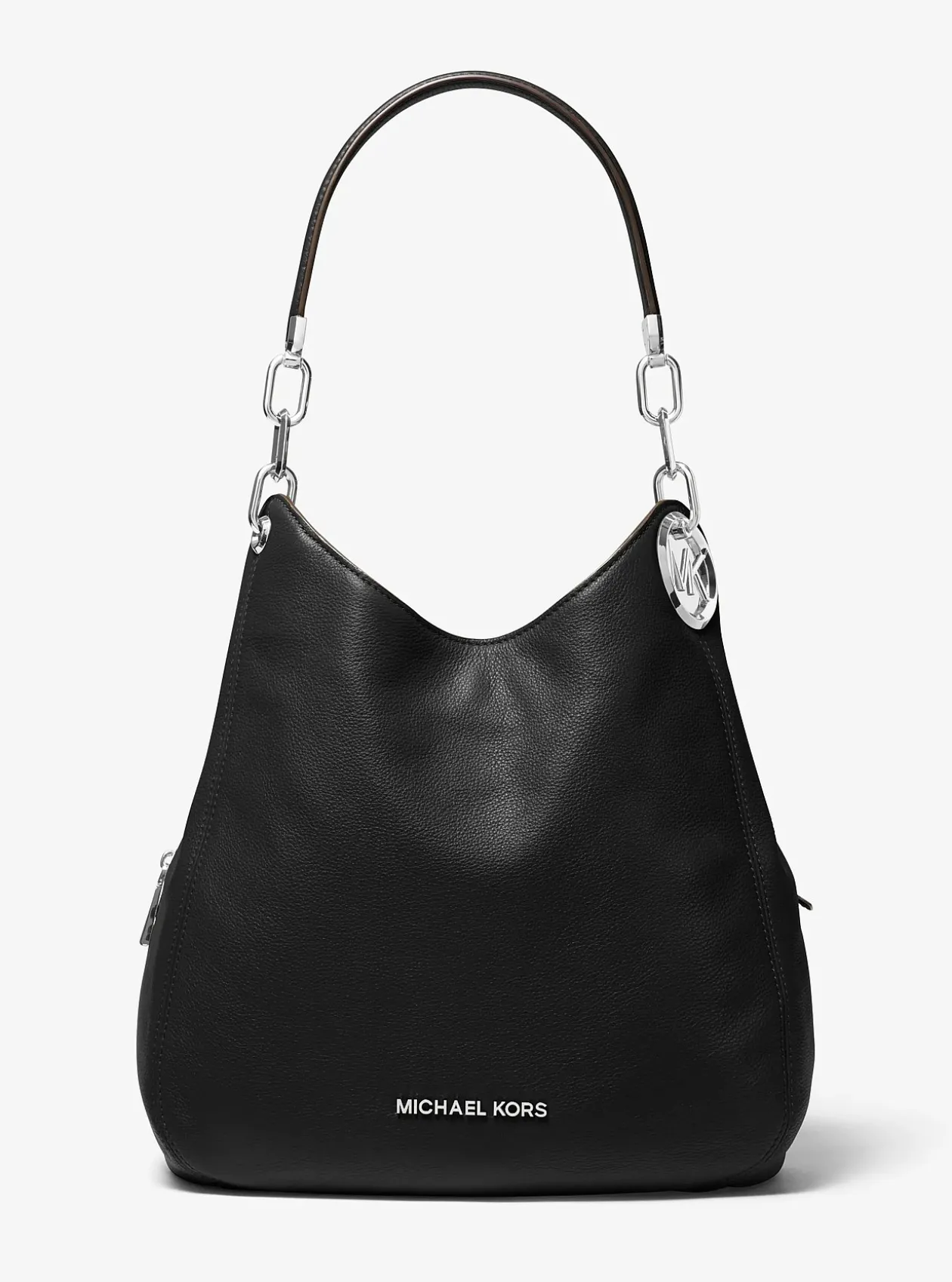 Grand sac porté épaule Lillie en cuir grainé