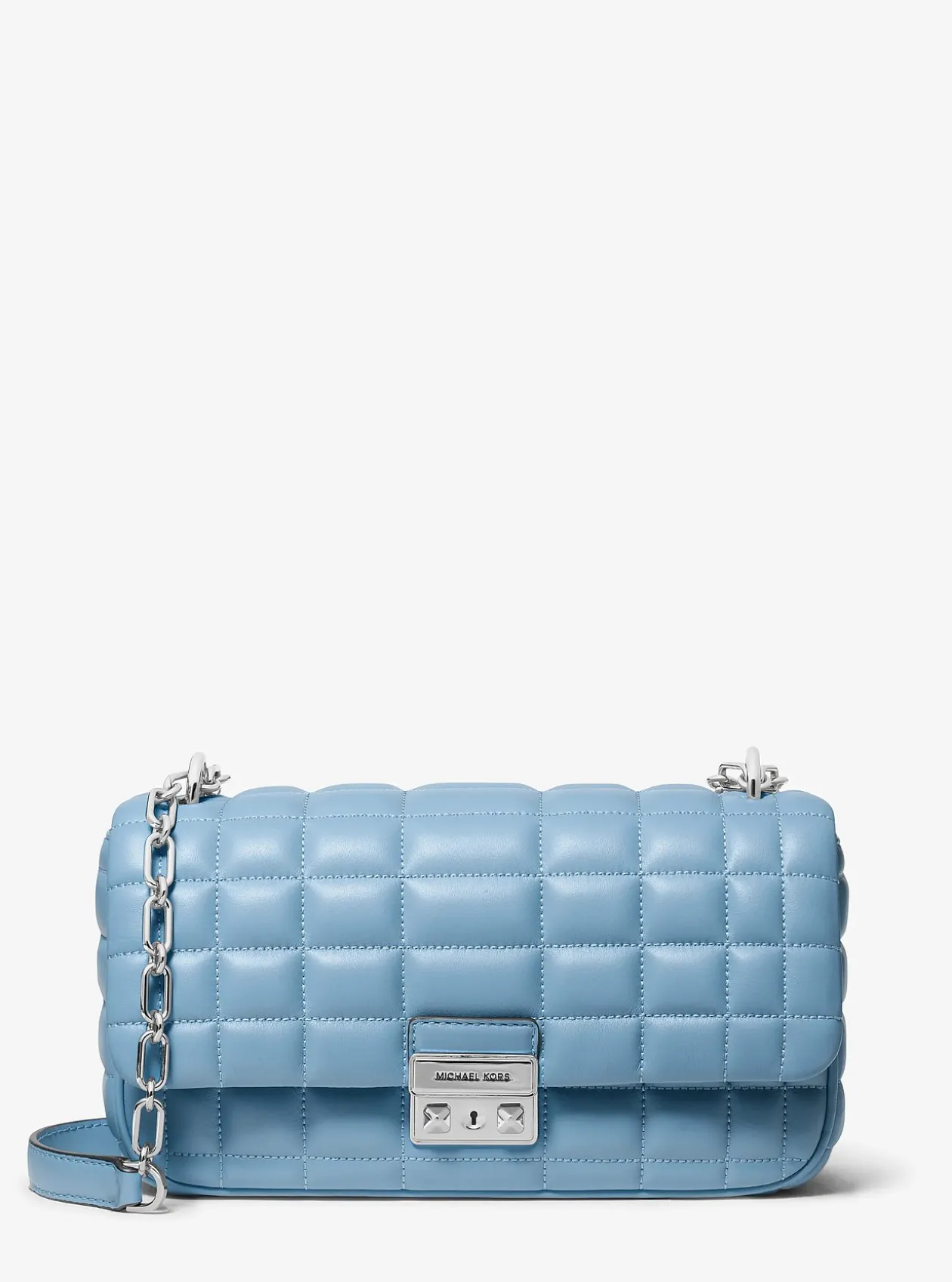 Grand sac porté épaule Tribeca en cuir matelassé