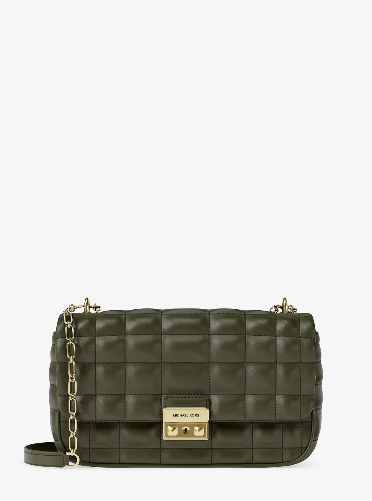 Grand sac porté épaule Tribeca en cuir matelassé