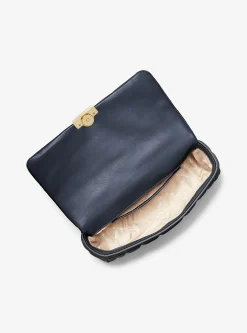 Grand sac porté épaule Tribeca en cuir matelassé
