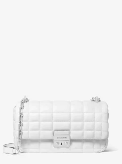 Grand sac porté épaule Tribeca en cuir matelassé