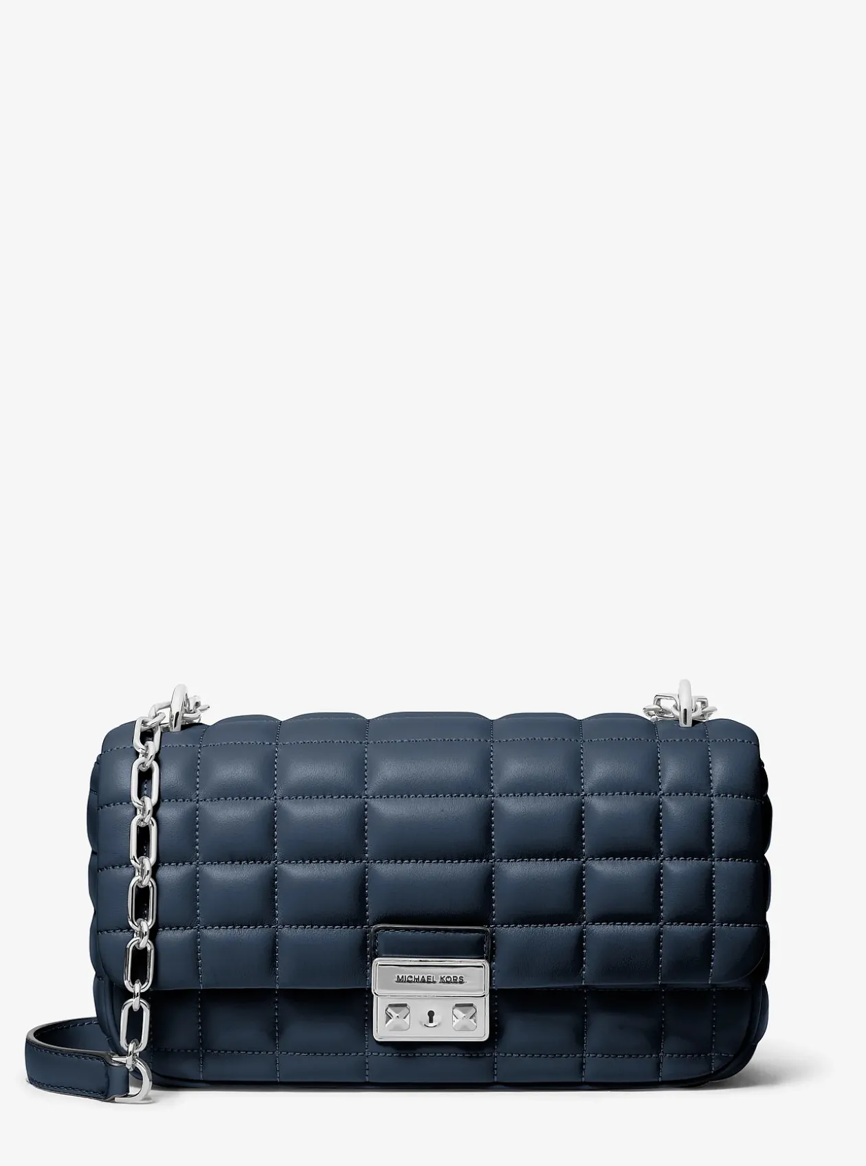 Grand sac porté épaule Tribeca en cuir matelassé