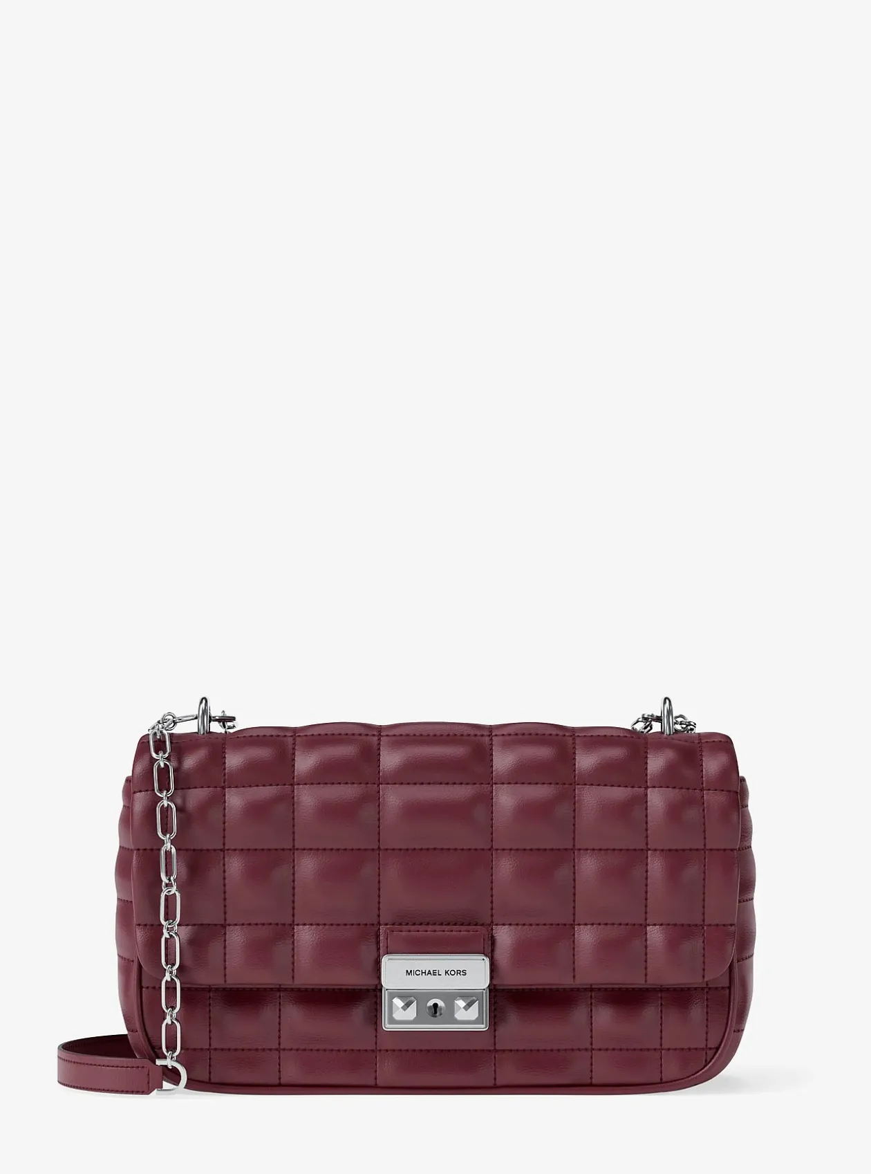 Grand sac porté épaule Tribeca en cuir matelassé