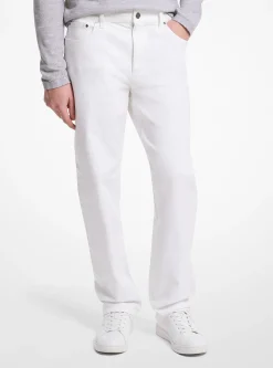 Jean Finn en denim extensible à coupe droite